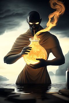 De vlam van de alchemist van Vythryd Arts