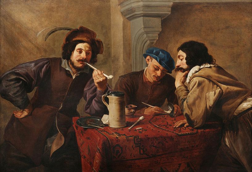The Smokers, Theodoor Rombouts by Masterful Masters