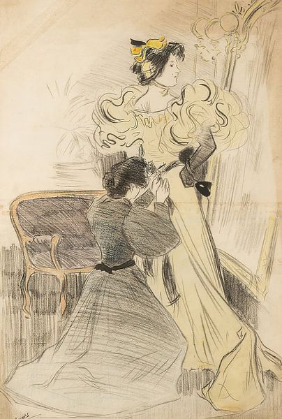 Joaquín Torres García - Dame en naaister (1931) van Peter Balan