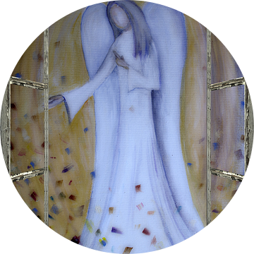 Raamaanzicht - blauwe engel