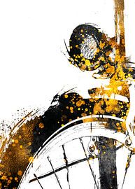 cycling bike sport art gold and black #cycling #bike