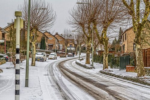 St. Remigiusstraat Simpelveld in de sneeuw