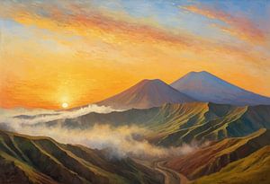 Mount Bromo Sonnenaufgang Landschaft