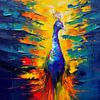 Pfau Malerei von Preet Lambon