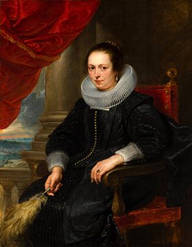 Portret van een vrouw, mogelijk Clara Fourment, Peter Paul Rubens