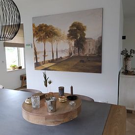 Klantfoto: Mortlake Terras: Vroege zomerochtend, William Turner, op canvas