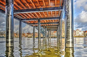 Deventer sous le pont sur Frans Blok