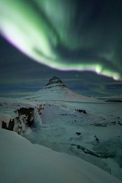 Northern lights at Kirkjufell