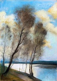 Frühling - Märkischer See, LESSER URY, 1903 von Atelier Liesjes