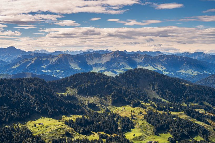 Mountain panorama in the Allgäu, view from Hochgrat by ManfredFotos
