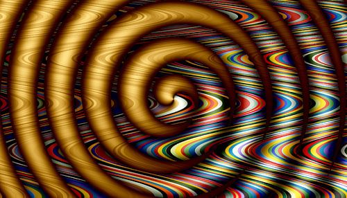 Spiral with brown