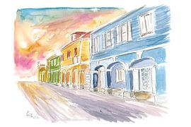 Christiansted St Croix Koloniale Straßenszene US Virgin Islands II