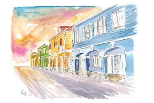 Christiansted St Croix Scène de rue coloniale US Virgin Islands II