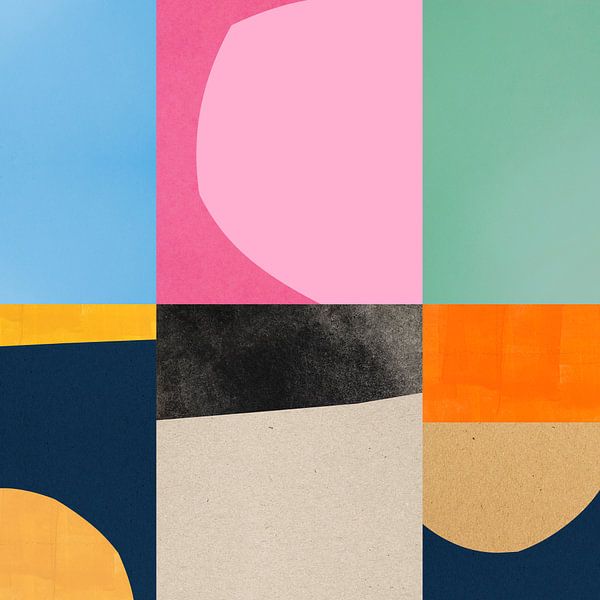 Abstracte collage 3 van Vitor Costa