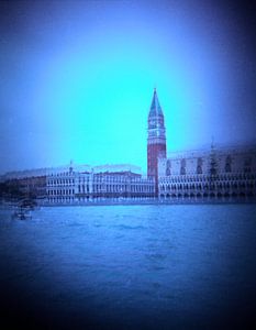 mysterieuze foto San Marco plein en dogenpaleis Venetie etie van Karel Ham