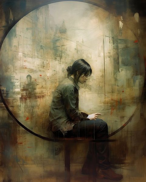 Contemporary art portrait: &quot;Leave me alone&quot; by Carla Van Iersel
