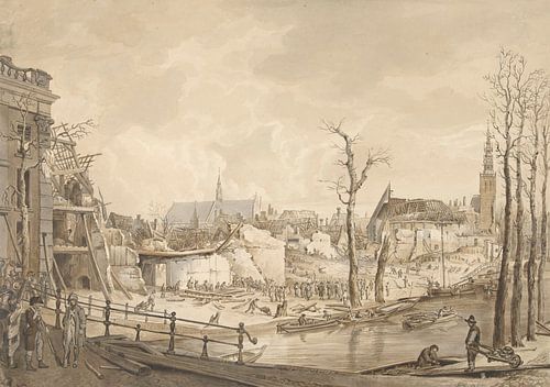 Ruïnes na de Buskruitramp te Leiden, Pieter Gerardus van Os