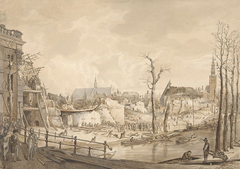 Ruïnes na de Buskruitramp te Leiden, Pieter Gerardus van Os van Meesterlijcke Meesters