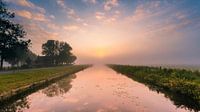 Sunrise over the Dedemsvaart.