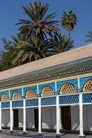 Lignes et motifs colorés | Palais Bahia | Marrakech | Maroc | Tirage de photos de voyage