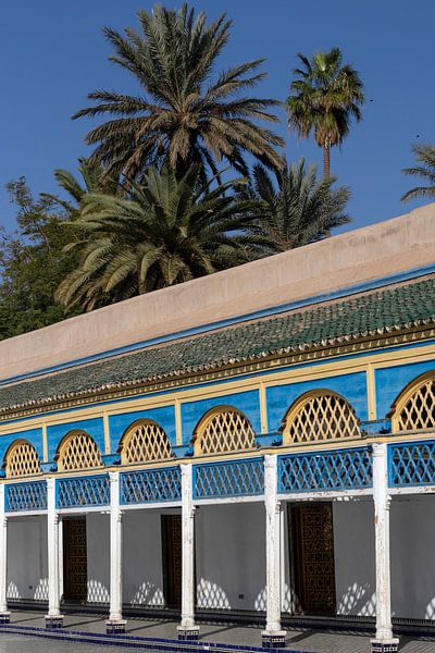 Colorful lines and patterns | Bahia Palace | Marrakech | Morocco | Travel photography print by Kimberley Helmendag