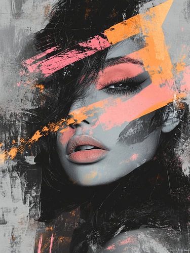 Portrait abstrait moderne