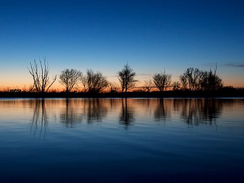 Blue hour in 't Twiske
