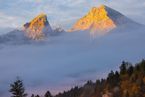 Zonsopkomst Watzmann nabij Berchtesgaden