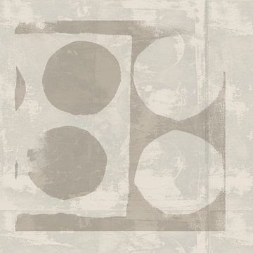 Abstract Shapes in Warm Neutrals by Dina Dankers