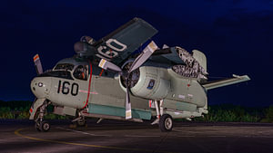 Royal Navy Grumman US-2N Tracker.