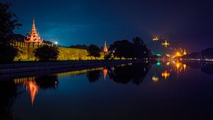 Der Königliche Palast von Mandalay in Myanmar