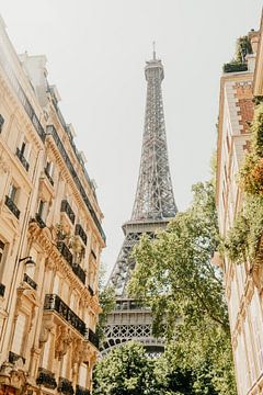 Eiffelturm zwischen Gebäuden von Smollie Travel Photography