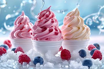 köstliche Eiskreationen in leuchtenden Farben von Egon Zitter