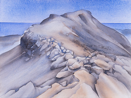 Sommets de montagne sur la côte méditerranéenne