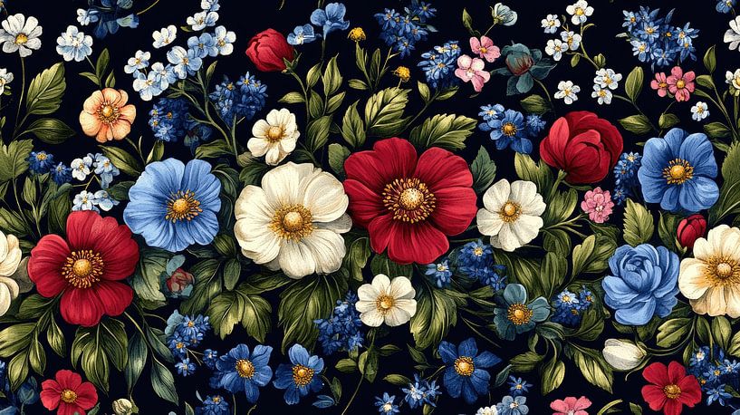 "Blumensinfonie: Eine Harmonie der Farben" von fredi arlangga