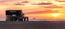 Sunset on the North Sea coast by Achim Thomae Photography