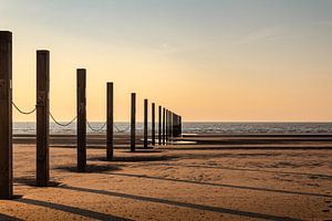 Sonnenuntergang am Strand von Nieuwpoort |Landschaft von Daan Duvillier
