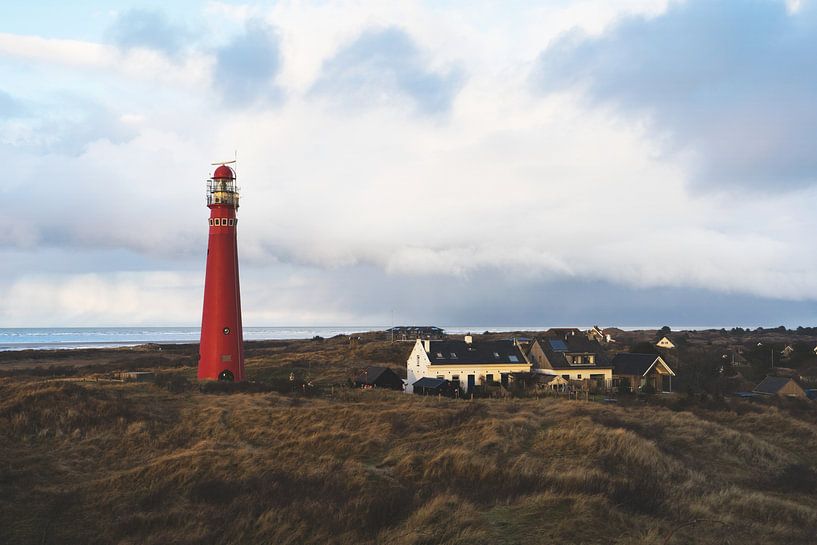 Vuurtoren (Noordertoren) Schiermonnikoog van Bert Broer