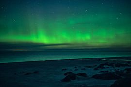 Northern lights over the North Sea near Denmark by Florian Kunde