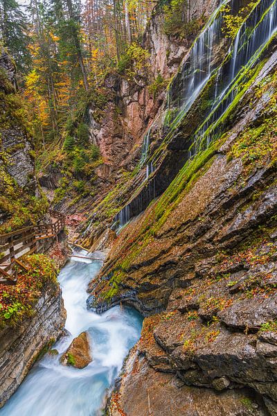 The Wimbachklamm in autumn, Ramsau bei Berchtesgaden, Germany by Henk Meijer Photography