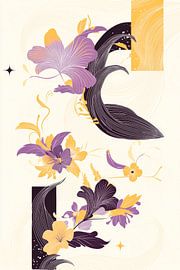 Florale Muster in sanften Farben von Poster Art Shop