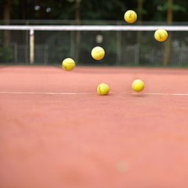 Ballen in de lucht van Inge van der Hart Fotografie