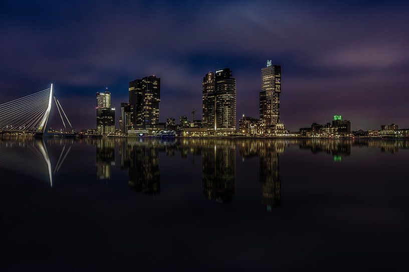 Skyline Rotterdam van Mario Calma