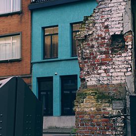 Straat in Antwerpen van Marc Pennartz