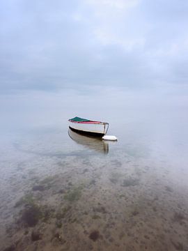Einsames Boot von Jolanda de Leeuw