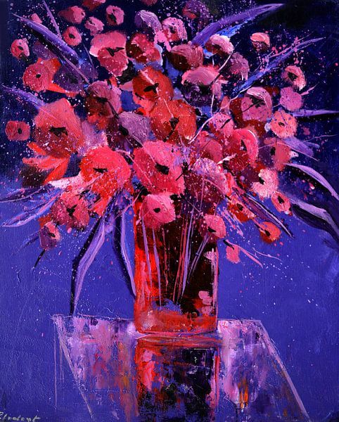 Pink still life by pol ledent