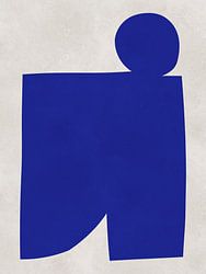 Abstract kobaltblauw 4