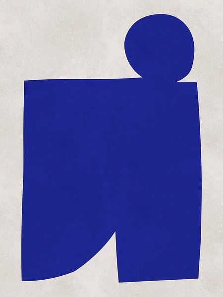 Abstract cobalt blue 4 by Vitor Costa