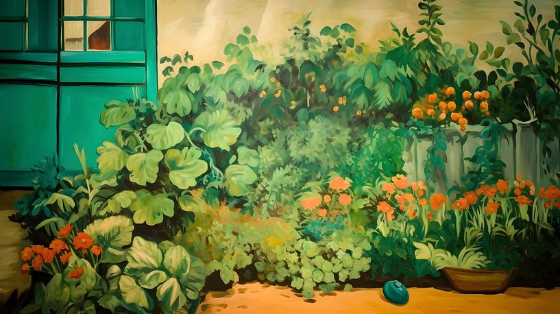 French kitchen garden in bloom by FJB