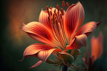 Tropical Beauty: Amaryllis Artwork by Surreal Media